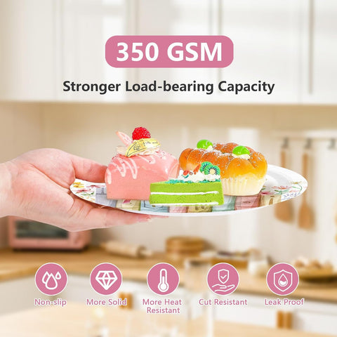 96 Pcs Storybook 2nd Birthday Party Plates and Napkins - Grencian