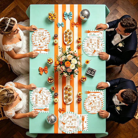 The Life of a Bride Bridal Shower Plates & Napkins - 96 Pcs image 8