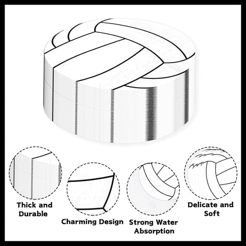 100 Pcs White Volleyball Party Napkins - Grencian